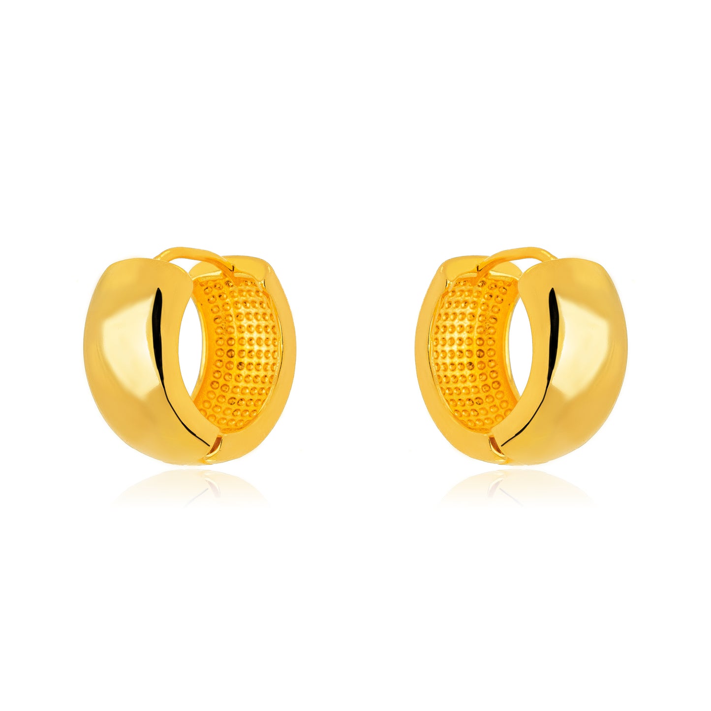 Argola grossa dourada/golden thick hoops