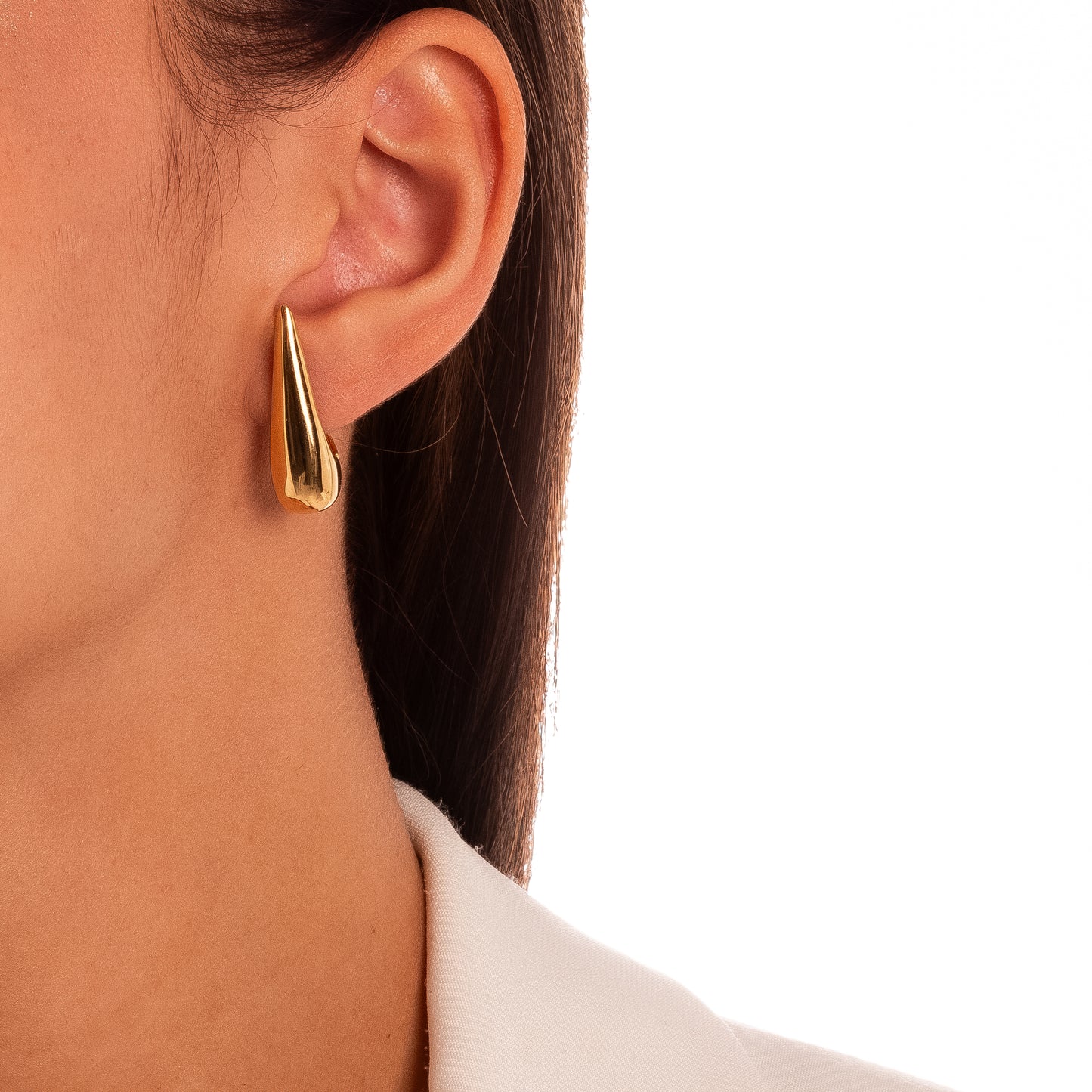 Brinco gota/drop earrings