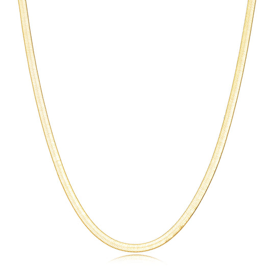 Colar fita dourado/herringbone necklace