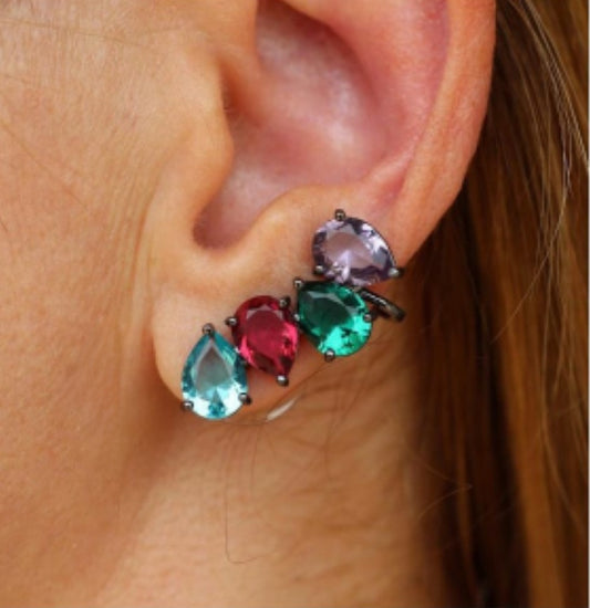 Brinco ear cuff color/colorful earrings